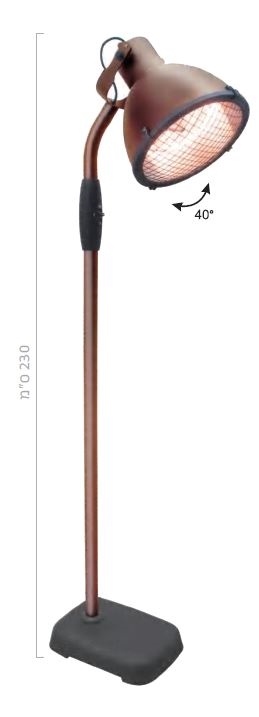 מחמם חוצות חשמלי מעוצב על עמוד 1000W/1500W/2500W ( צבע מוקה)
