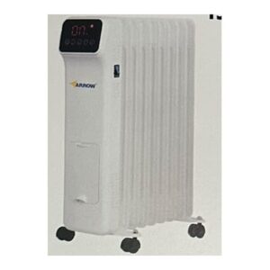 רדיאטור שמן 7 צלעות 1500W עם מסך דיגיטלי ושלט – ARROW